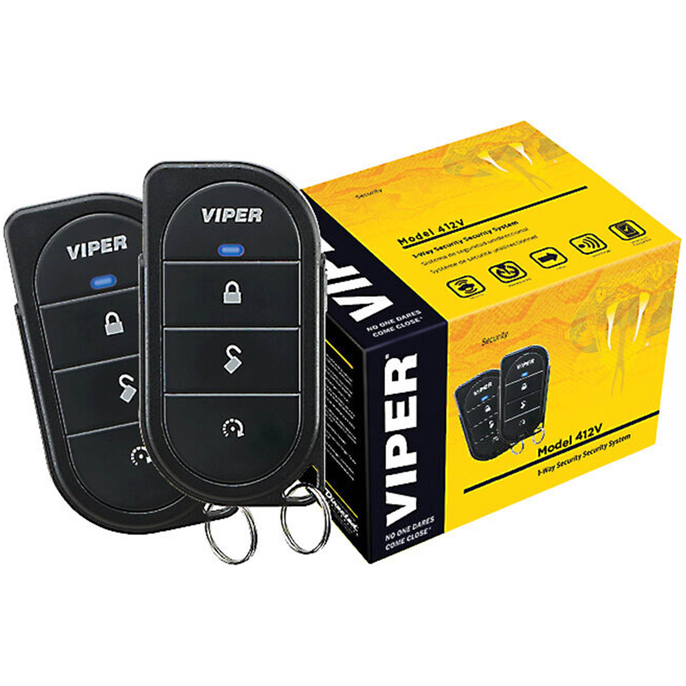VIPER 1-WAY, 4-BUTTON KEYLESS ENTRY SYSTEM - 412V